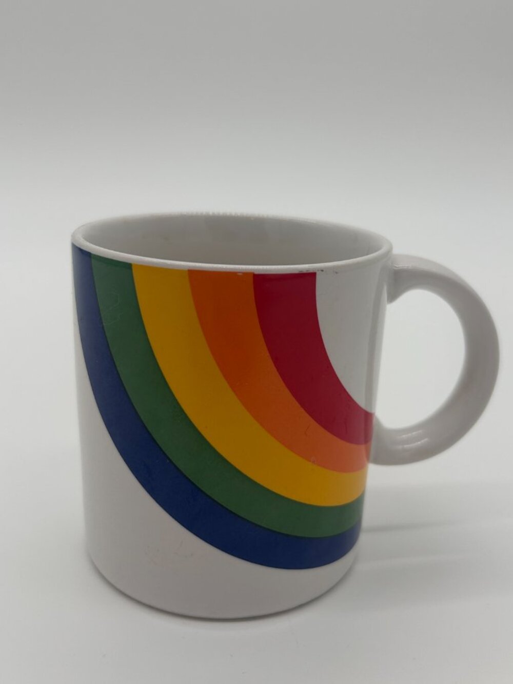 Vintage FTD 1984 Rainbow Ceramic Coffee Mug Tea Cup, Pride, LGBTQIAS2, 12 oz - Picture 3 of 6